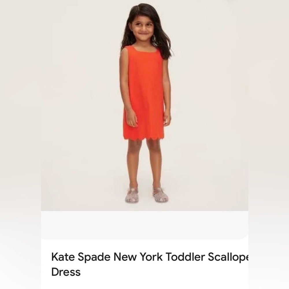 KATE SPADE X TARGET toddler red scalloped dress
